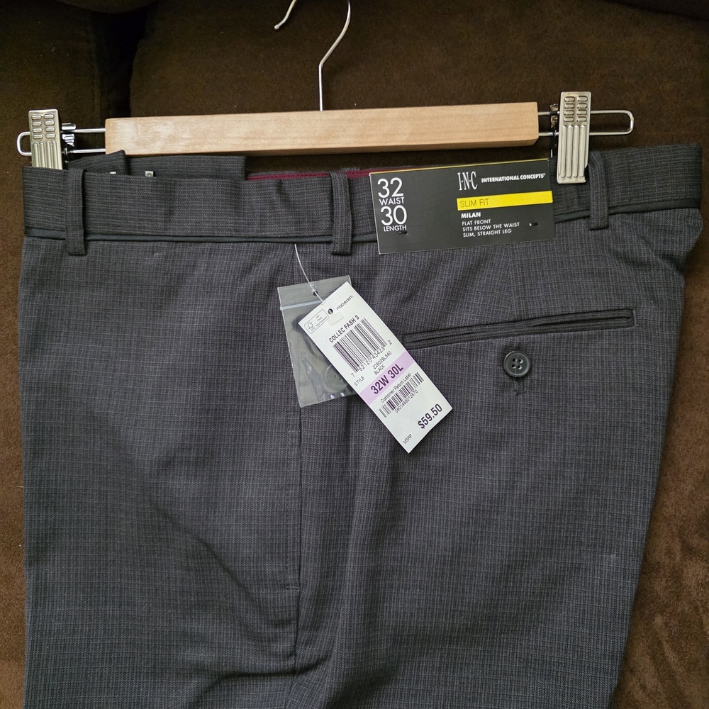 INC International Concepts Gray Formal Dress Pants ***32X30***